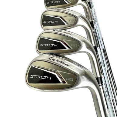 Used Taylormade STEALTH HD Men's RH Iron Set 5I-SW Stiff Flex Steel Shaft 11506-S000279396