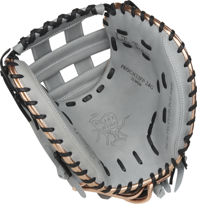 New Rawlings Heart of the Hide PROCM33FP24 Fastpitch Catchers Mitt RH Throw 33" 11506-RAWPROCM33FP24