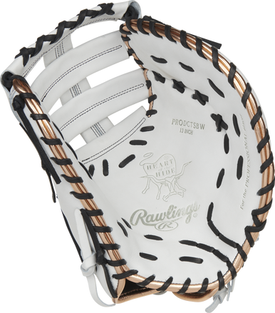 New Rawlings Heart of the Hide Fastpitch First Base Mitt RH Throw 13" 11506-RAWPRODCTSBW