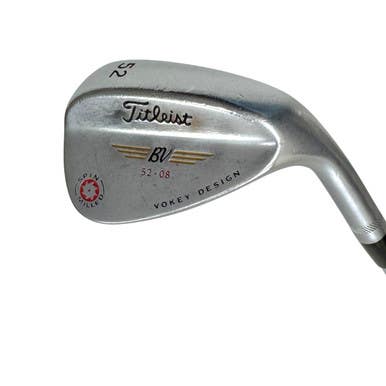 Used Titleist VOKEY SPIN MILLED Men's RH 52 Degree Wedge Stiff Flex Steel Shaft 11506-S000276092