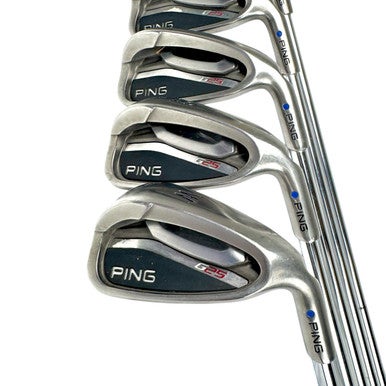 Used Ping G25 BLUE DOT Men's RH Iron Set 6I-PW Senior Flex Steel Shaft 11506-S000276071