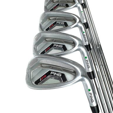 Used Ping I25 GREEN DOT Men's RH Iron Set 3I-PW Stiff Flex Steel Shaft 11506-S000278619