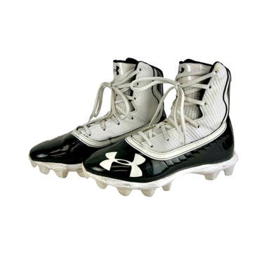 Used Under Armour HIGHLIGHT Football Cleats White Junior 04 11506-S000238678