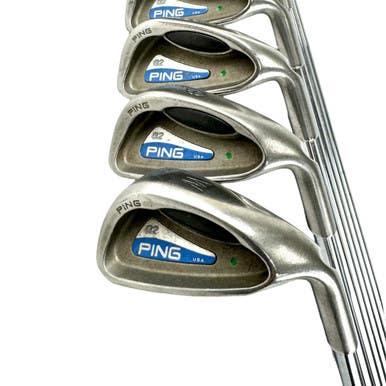 Used Ping G2 GREEN DOT Men's RH Iron Set 4I-PW Regular Flex Steel Shaft 11506-S000267808