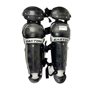 Used Easton Catchers Leg Guards Black Youth (11.5") 11506-S000274371