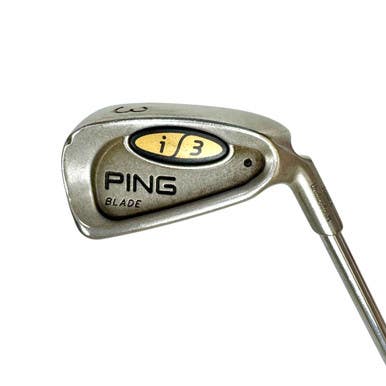 Used Ping I3 BLADE BLACK DOT Men's RH 3 Iron Stiff Flex Steel Shaft 11506-S000276274
