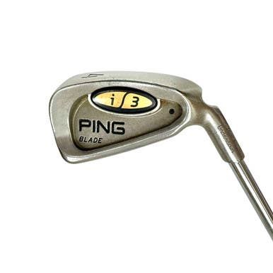 Used Ping I3 BLADE BLACK DOT Men's RH 4 Iron Stiff Flex Steel Shaft 11506-S000276273