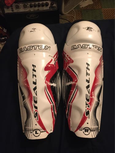 Senior Easton Stealth 14" Shin Pads Vintage