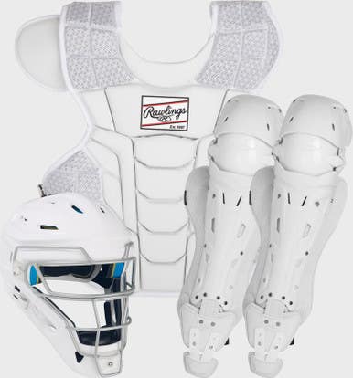 New Rawlings Mach Adult Catcher's Set White #MCHCS 11506-RAWMCHCSAW