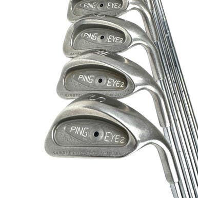 Used Ping EYE 2 BLACK DOT Men's RH Iron Set 3I-SW Steel Shaft 11506-S000278206