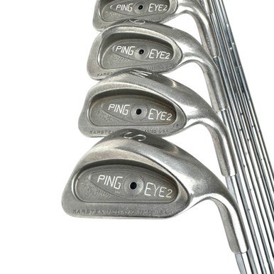Used Ping EYE 2 BLACK DOT Men's RH Iron Set 3I-SW Steel Shaft 11506-S000278206