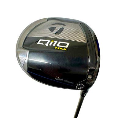 Used Taylormade QI10 MAX Men's RH 10.5 Degree Driver Stiff Flex Graphite Shaft 11506-S000278339