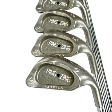 Used Ping ZING BLACK DOT Men's RH Iron Set 4I-PW Stiff Flex Steel Shaft 11506-S000278352