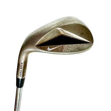 Used Nike ENGAGE DUAL SOLE Men's LH 60 Degree Wedge Stiff Flex Steel Shaft 11506-S000280007