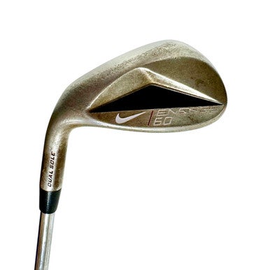 Used Nike ENGAGE DUAL SOLE Men's LH 60 Degree Wedge Stiff Flex Steel Shaft 11506-S000280007