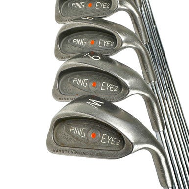 Used Ping EYE 2 ORANGE DOT Men's RH Iron Set 2I-PW Stiff Flex Steel Shaft 11506-S000280734