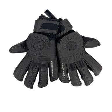 Used WEST COAST KONA BLACKOUT Soccer Goalie Gloves Size 8 11506-S000280738