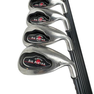 Used Callaway BIG BERTHA Men's RH Iron Set 4I-PW Stiff Flex Graphite Shaft 11506-S000284072