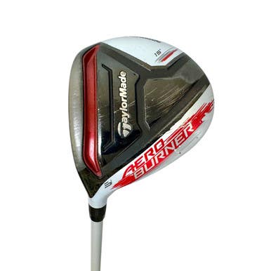 Used Taylormade AEROBURNER Men's LH 3 Wood Stiff Flex Graphite Shaft 11506-S000284721