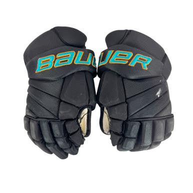 Used Bauer PRO TEAM Senior Hockey Gloves Black 13" 11506-S000280147