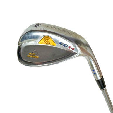 Used Cleveland CG14 ZIP GROOVES Men's RH 56 Degree Wedge Stiff Flex Steel Shaft 11506-S000280161
