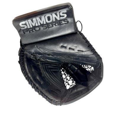 Used SIMMONS PRO SERIES 995 Senior Regular Goalie Catcher Black 11506-S000281174