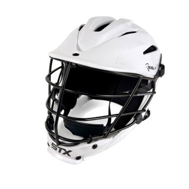 Used STX RIVAL JR Lacrosse Helmet White Youth 11506-S000281210