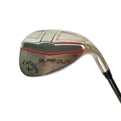 Used Callaway SURE OUT Men's RH 58 Degree Wedge Stiff Flex Graphite Shaft 11506-S000281820