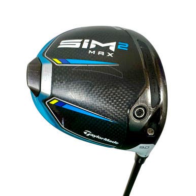 Used Taylormade SIM2 MAX Men's RH Driver 9.0 Degree Stiff Flex Graphite Shaft 11506-S000282539