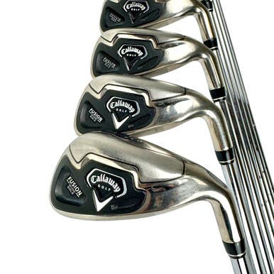 Used Callaway FUSION WIDE SOLE Mens Iron Set RH 4I-GW/AW 11506-S000285386