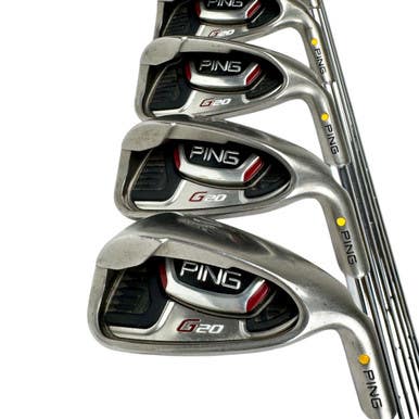 Used Ping G20 YELLOW DOT Mens Iron Set RH 4I-PW 11506-S000285912