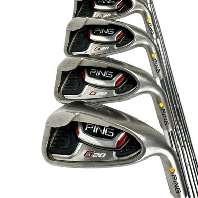 Used Ping G20 YELLOW DOT Mens Iron Set RH 4I-PW 11506-S000285912