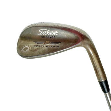 Used Titleist VOKEY SPIN MILLED Men's RH 58 Degree Wedge Stiff Flex Steel Shaft 11506-S000281850