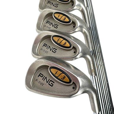 Used Ping I3 O-SIZE BLACK DOT Men's RH Iron Set 3I-GW Stiff Flex Steel Shaft 11506-S000281849