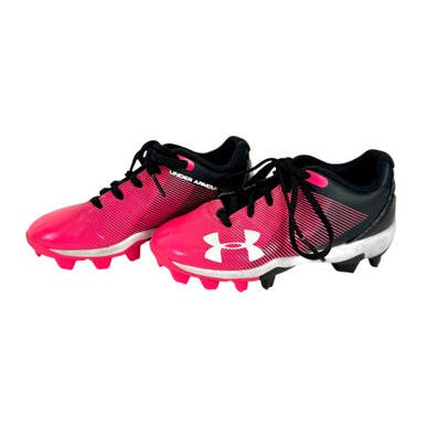 Used Under Armour BB/SB Cleats Black And Pink Youth 11.0 11506-S000281907
