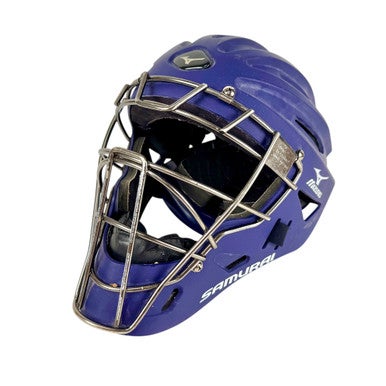 Used Mizuno SAMURAI MSCH200 Catchers Helmet Purple Adult 7 -7 5/8 11506-S000282050
