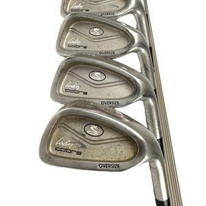 Used Cobra LADY OVERSIZE Women's RH Iron Set 4I-PW Ladies Flex Graphite Shaft 11506-S000282960