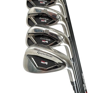 Used Taylormade M4 Men's RH Iron Set 5I-AW Senior Flex Graphite Shaft 11506-S000283314