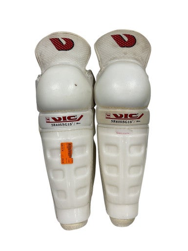 Used Vic 405 Senior Shin Guards White 15" 11847-S000021430