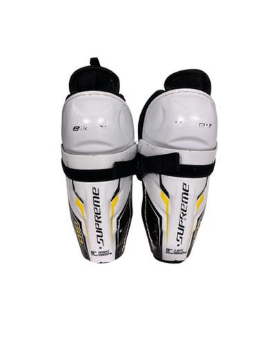 Used Bauer SUPREME 150 Youth Shin Guards White 8" 11847-S000026990