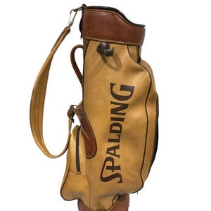 Used Spalding STAND BAG Mens Stand Bag Brown 11847-S000028406