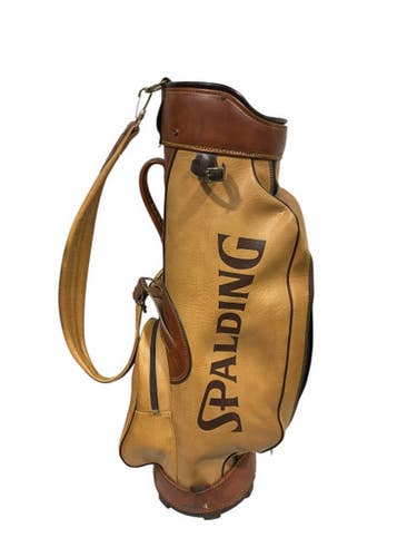 Used Spalding STAND BAG Mens Stand Bag Brown 11847-S000028406
