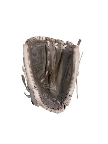 Used Rawlings SURE CATCH HIGHLIGHT SERIES BB/SB Glove RH Throw White 12" 11847-S000026431