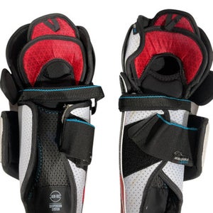 Used CCM Junior Shin Guards Black And White 13" 11847-S000026849