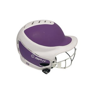 Used RIP-IT SOFTBALL HELMET Batting Helmet w/Mask Purple M/L 11847-S000027797