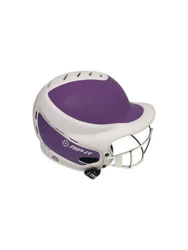 Used RIP-IT SOFTBALL HELMET Batting Helmet w/Mask Purple M/L 11847-S000027797