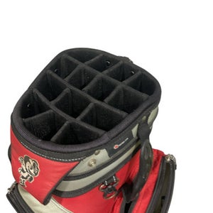 Used OHIO STATE GOLF BAG Mens Stand Bag Red 11847-S000027811