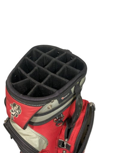 Used OHIO STATE GOLF BAG Mens Stand Bag Red 11847-S000027811