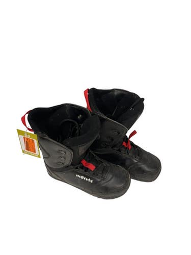 Used MODEL 580 Mens Snowboard Boots Black And Red Senior 8 11847-S000027815