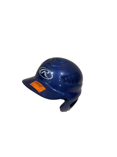 Used Rawlings BLUE HELMET Batting Helmet No Mask Royal Blue SM 11847-S000027817